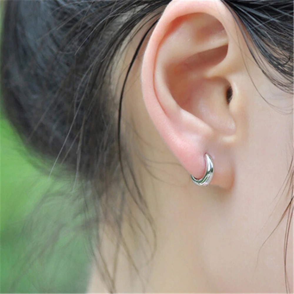 🆕 Sterling Silver 925 Tight Hoop Earrings